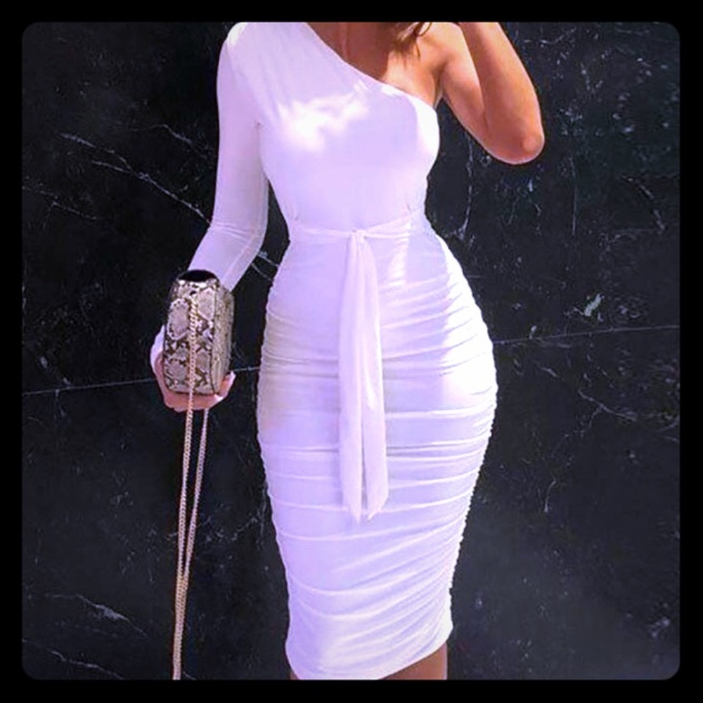 In stock White summer dress